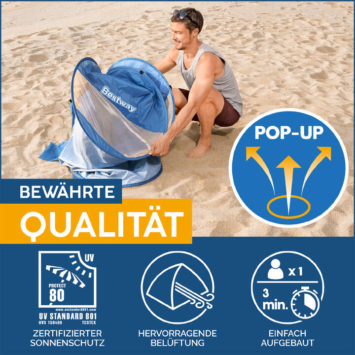 Bestway Pop-Up Strandmuschel Beach Quick 2